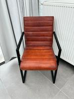 Retro bruine eetkamer stoelen, Ophalen, Overige materialen, Gebruikt, Twee