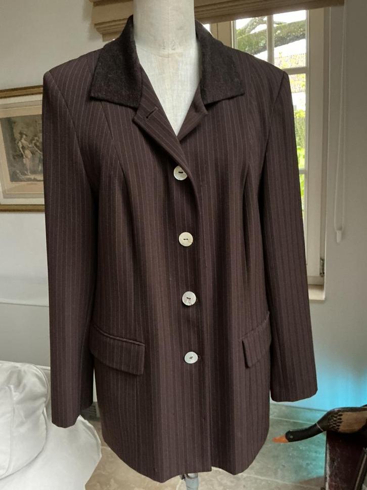 Blazer Mayerline maat XL, Kleding | Dames, Jasjes, Kostuums en Pakken, Zo goed als nieuw, Maat 46/48 (XL) of groter, Bruin, Ophalen of Verzenden