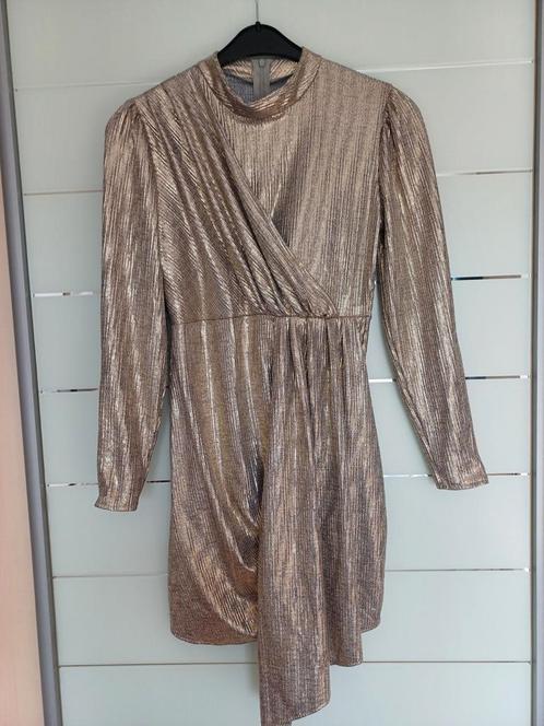 Prachtig gouden jurk mt 38 medium, Kleding | Dames, Jurken, Zo goed als nieuw, Maat 36 (S), Ophalen of Verzenden