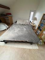 Canapé Lit, 140 cm, Brun, Enlèvement, Utilisé