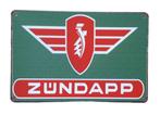 Metalen ZUNDAPP vintage look wandplaat - 20x30cm, Ophalen of Verzenden, Nieuw, Reclamebord