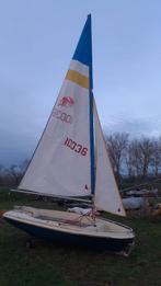 Zeilboot Skipper 14 met strand en wegtrailer, Ophalen, Gebruikt, Polyester, 3 tot 6 meter