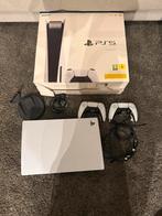 PlayStation 5 Disc Edition + 2 controllers, Ophalen, Zo goed als nieuw, Playstation 5