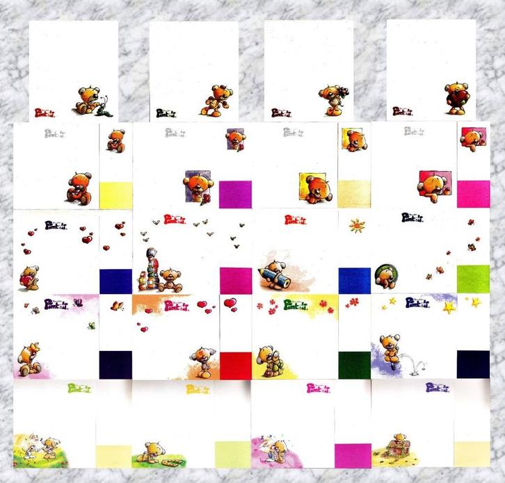 Pimboli plakmemo's, Verzamelen, Diddl, Zo goed als nieuw, Papier, Kaart of Schrift, Pimboli, Ophalen of Verzenden