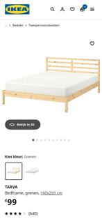 IKEA TARVA tweepersoons bed 140 cm, Huis en Inrichting, Ophalen, Zo goed als nieuw, Tweepersoons, 140 cm