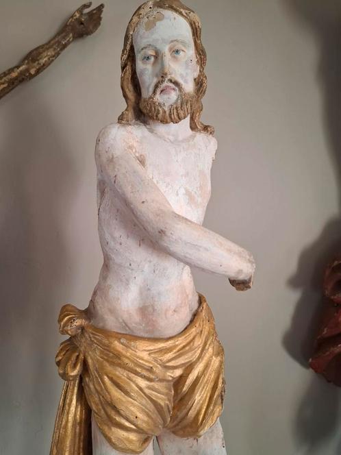 ***PRÁCHTIGE HOUTEN CHRISTUS***, Antiek en Kunst, Antiek | Religieuze voorwerpen, Ophalen