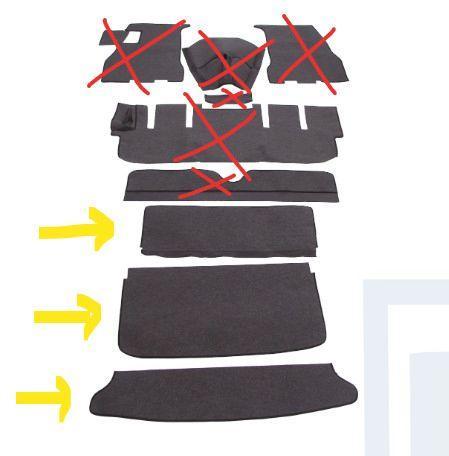 Mattenset P1800S zwart halve set alleen achter Volvo onderde, Autos : Pièces & Accessoires, Autres pièces automobiles, Neuf, Enlèvement ou Envoi