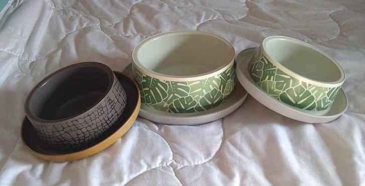 eet en drinkbak set Trendy Dinner voor kat, Animaux & Accessoires, Nourriture & Abreuvoirs pour chats, Enlèvement ou Envoi