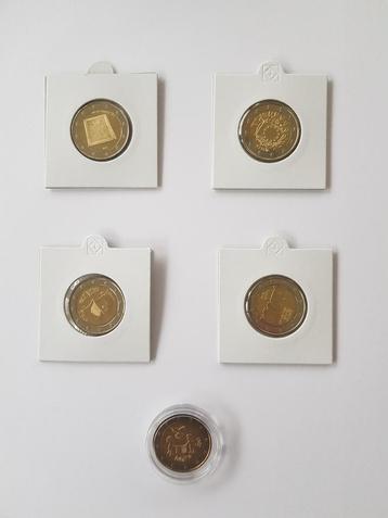 HERDENKINGSMUNTEN 2 EURO MALTA VERSCHILLENDE JAREN beschikbaar voor biedingen