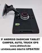 9' Android met Dashcam GPS Camper Navigatie Heel EU MAP-TMC, Nieuw