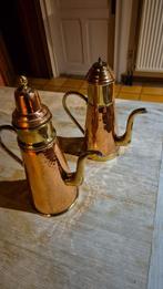 2 kopere koffiekannen, Antiek en Kunst, Antiek | Brons en Koper, Ophalen, Koper