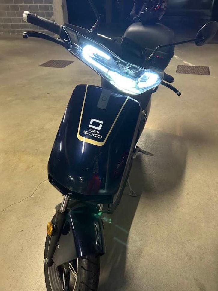 Super Soco Electrique bleu/gris, Fietsen en Brommers, Snorfietsen en Snorscooters, Zo goed als nieuw, Overige merken, Elektrisch
