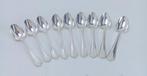 zilver bestek CHRISTOFLE Spatours 9 koffielepels 13 cm, Antiek en Kunst, Ophalen of Verzenden, Zilver