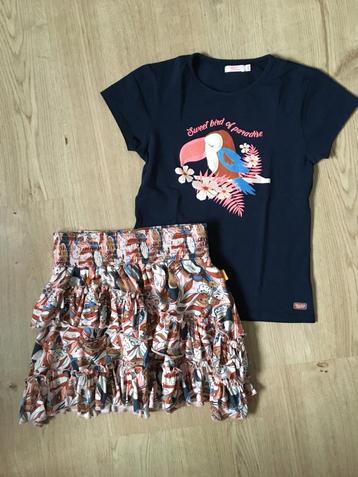 ORANGE STARS, rok en t-shirt "toekans" 140 - 146 beschikbaar voor biedingen