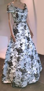 Galajurk zilver met zwarte bloemen en strass, Vêtements | Femmes, Habits de circonstance, Neuf, Robe de gala, Gris, Taille 36 (S)