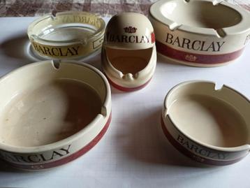 Lot de 5 cendriers Barclay, Enlèvement ou Envoi, Comme neuf