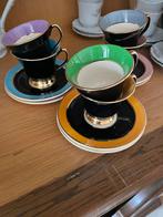 Koffietassen zwart met kleur, Huis en Inrichting, Keuken | Servies, Ophalen, Zo goed als nieuw