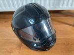 Zwarte motorhelm