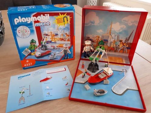 Playmobil Micro Wereld Haven (Magnetisch), Kinderen en Baby's, Speelgoed | Playmobil, Zo goed als nieuw, Complete set, Ophalen of Verzenden