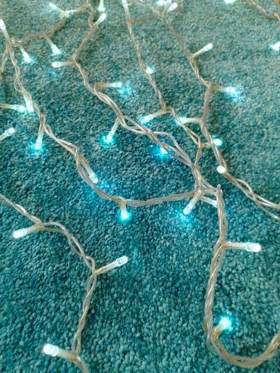 kerstlichtjes wit 100 lichtjes +/-8m, Diversen, Kerst, Gebruikt, Ophalen