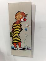 Circus clown retro wanddecoratie,  bloem en bij , 48cm hoog, Ophalen of Verzenden, Huis en Inrichting