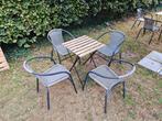 Set tafel en 4 stoelen (13 sets beschikbaar), Ophalen, Zo goed als nieuw
