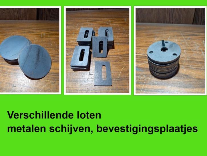 ronde stalen schijven - bevestigingsplaatjes met gleuf, Doe-het-zelf en Bouw, IJzerwaren en Bevestigingsmiddelen, Nieuw, Overige typen