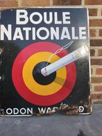 Emaille reclamebord  Boule Nationale, Verzamelen, Ophalen, Gebruikt, Reclamebord