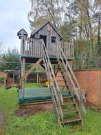 Eigenbouw speelhuis en zandbak, Enfants & Bébés, Jouets | Extérieur | Aires de jeux, Bac à sable, Enlèvement, Utilisé