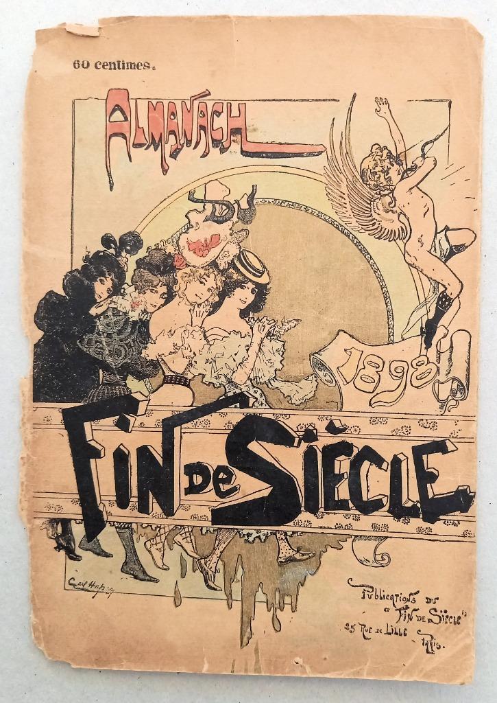 Almanach du 1898 Carl Hap (Karl Happel) Fin de Siecle, Antiquités & Art, Art | Lithographies & Sérigraphies, Enlèvement ou Envoi