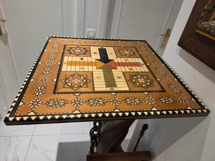 Handgemaakte Houten Speelbord – 61 x 61 cm, Antiek en Kunst, Antiek | Speelgoed, Ophalen of Verzenden