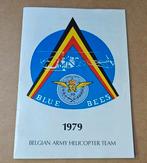 Belgisch Licht Vliegwezen "Blue Bees " boekje 1979, Ophalen of Verzenden, Luchtmacht, Boek of Tijdschrift