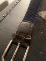 marineblauwe gevlochten riem in jachtstijl, Ophalen of Verzenden, Zo goed als nieuw, Bruin, Riem of Ceintuur