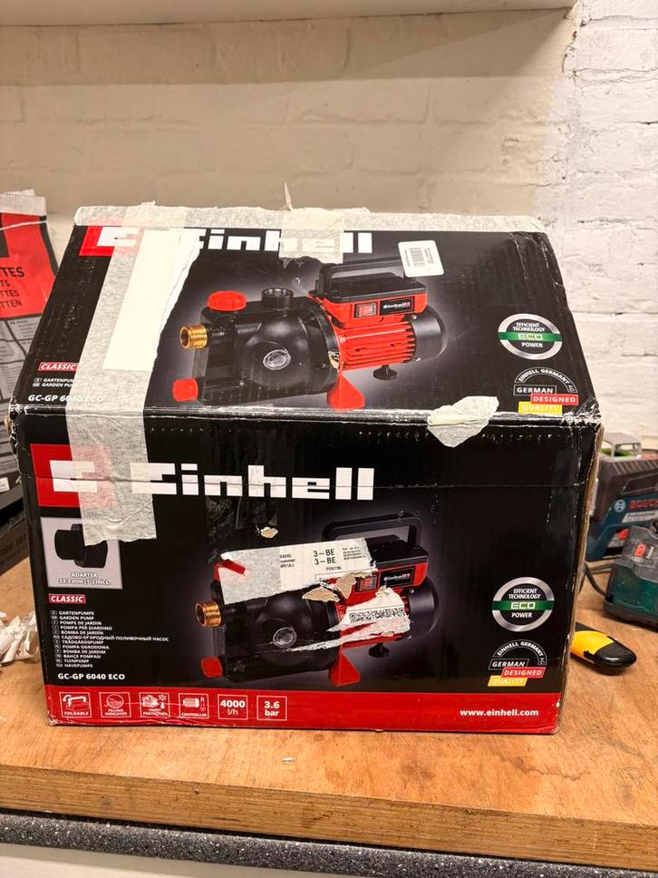 Einhell GC-GP 6040 ECO Tuinpomp, Tuin en Terras, Hand-tuingereedschap, Zo goed als nieuw, Ophalen