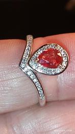 925 sterling zilveren ring met saffier uit Madagaskar, Handtassen en Accessoires, Ringen, Nieuw, Ophalen of Verzenden, Met edelsteen