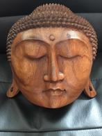 Masque de bouddha mural en bois exotique, Antiquités & Art, Envoi