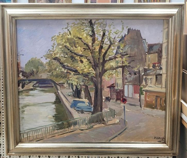 Paul NOLLET, stadsgezicht, Antiek en Kunst, Kunst | Schilderijen | Klassiek, Ophalen of Verzenden