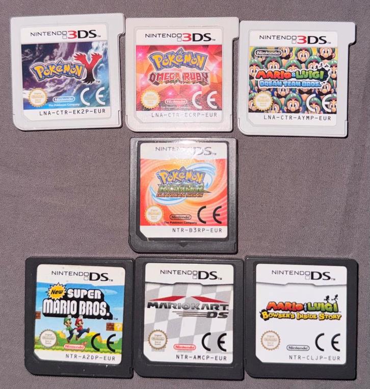 Pokemon/Mario games DS/3DS, Games en Spelcomputers, Games | Nintendo 2DS en 3DS, Zo goed als nieuw, Overige genres, 2 spelers