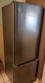 Liebherr Koel-vriescombibatie inox, Elektronische apparatuur, Koelkasten en IJskasten, Ophalen, Zo goed als nieuw