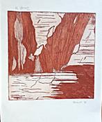 etsen. abstract. gehandtekend., Ophalen of Verzenden