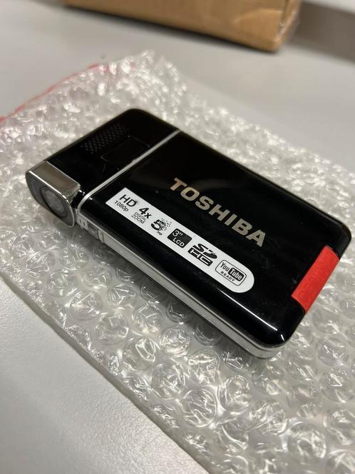 Toshiba Camileo S20 Zwart 1080p HD 5mp camera - zonder accu, Audio, Tv en Foto, Videocamera's Digitaal, Zo goed als nieuw, Camera
