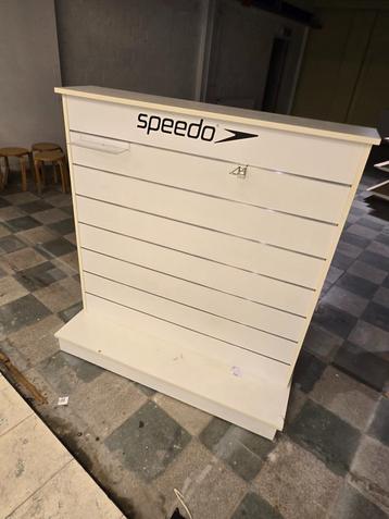 Slatwall winkel meubel winkelrek met wieltjes beschikbaar voor biedingen