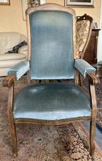 Deux fauteuils Voltaire inclinables (crémaillère), Antiquités & Art, Enlèvement