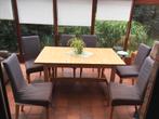 Eettafel met 6 stoelen, Huis en Inrichting, Tafels | Eettafels, Ophalen, 50 tot 100 cm, Vijf personen of meer, 150 tot 200 cm