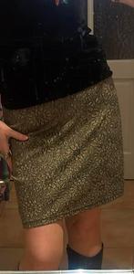 Jupe dorée 40-42-44+ ceinture offerte, Taille 42/44 (L), Autres couleurs, Au-dessus du genou, Comme neuf