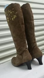 450A* GIXUS mooie bruine laarzen 3x leer (39), Kleding | Dames, Hoge laarzen, Gixus, Bruin, Verzenden