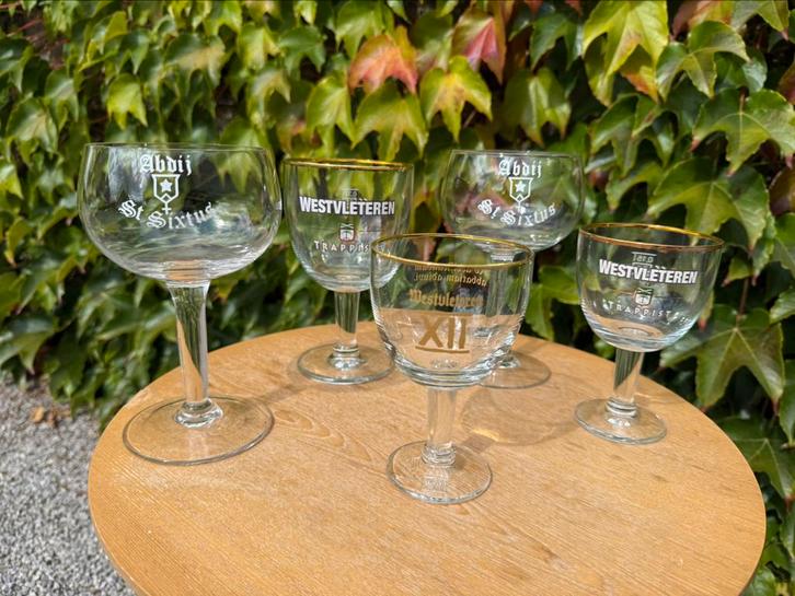 Diverse glazen West-Vleteren, Verzamelen, Biermerken, Ophalen of Verzenden