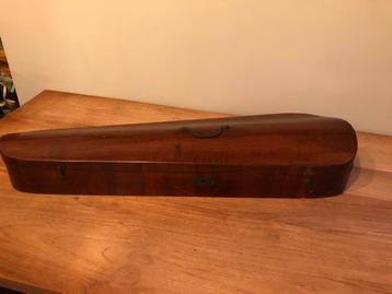 Antieke houten viool koffer  disponible aux enchères