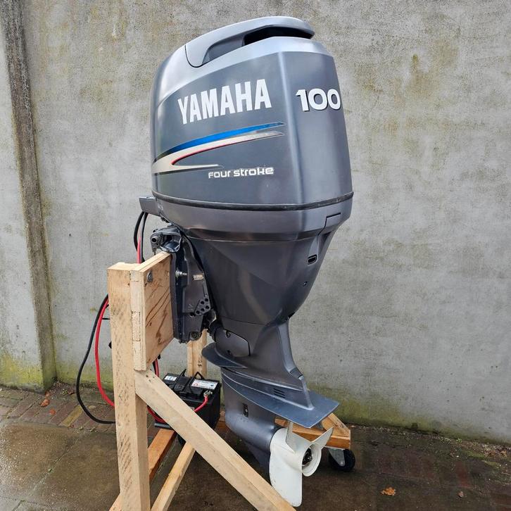 Yamaha 100 pk 4 Takt prachtige conditie, Watersport en Boten, Buiten- en Binnenboordmotoren, Buitenboordmotor, Elektrische start