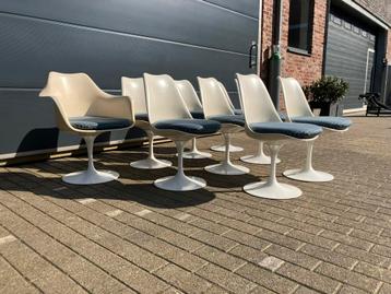8-9x originele vintage Knoll Tulip chairs by Eero Saarinen beschikbaar voor biedingen